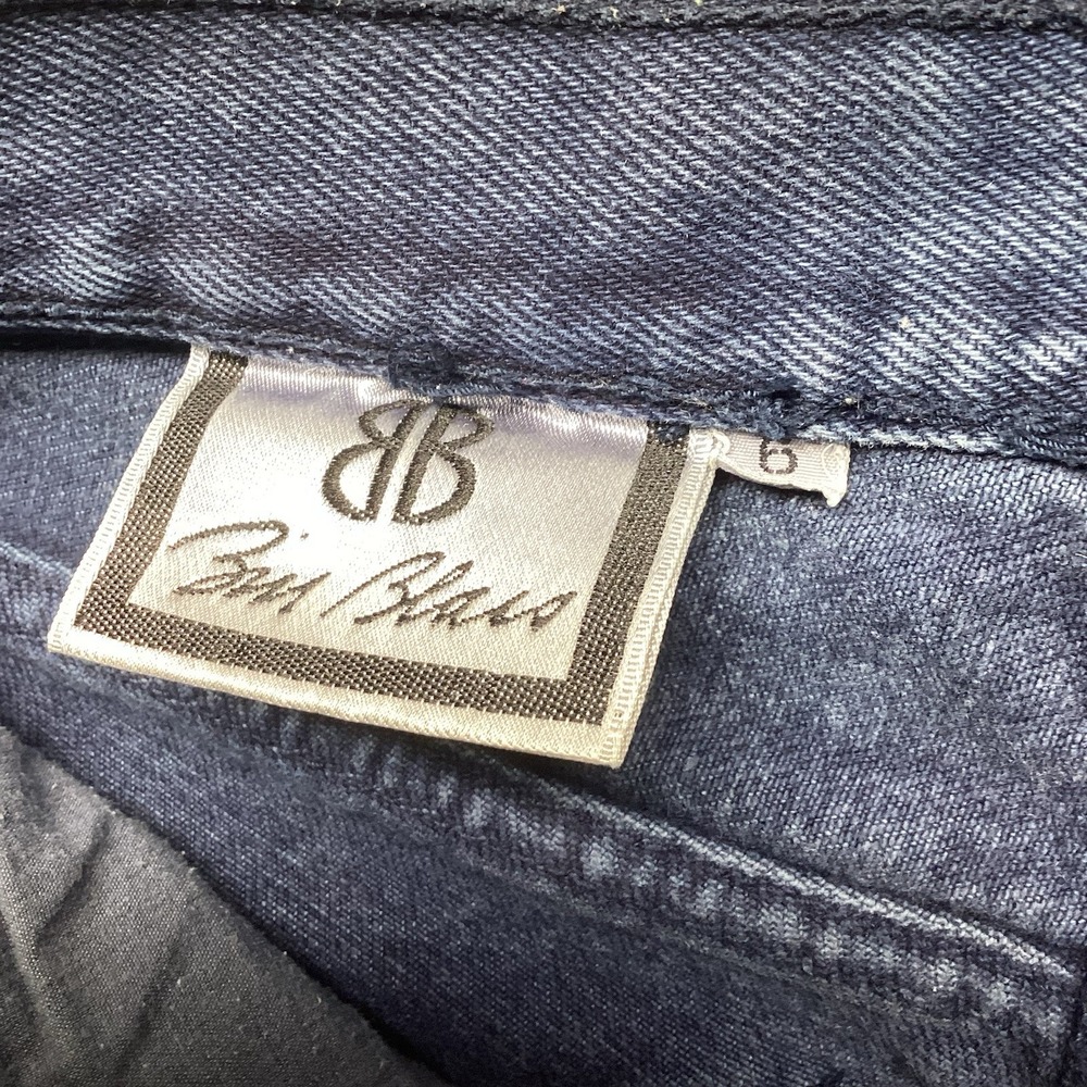 Vintage Bill Blass High Waisted Mom Jeans Size 6 Blue 90s Grunge Pleated - Picture 6 of 10